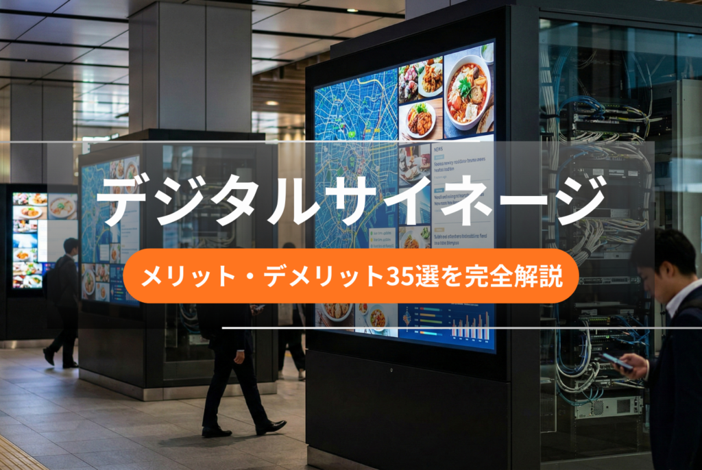 デジタルサイネージのメリット・デメリットを35選紹介！