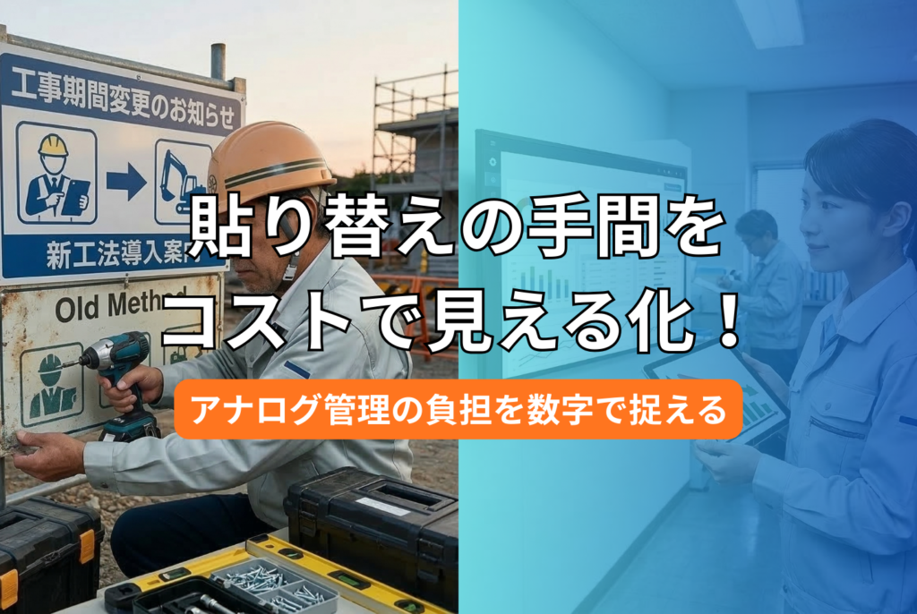 工事看板のサイズ規定ガイド|国土交通省の規格とDX化のコツを解説