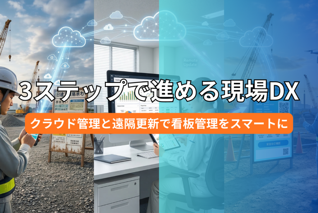 工事看板のサイズ規定ガイド|国土交通省の規格とDX化のコツを解説