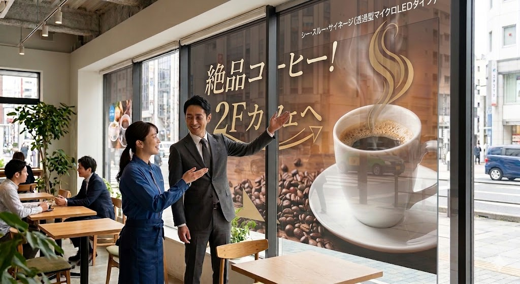 限られたスペースを最大限に活用して情報を届ける設置の工夫