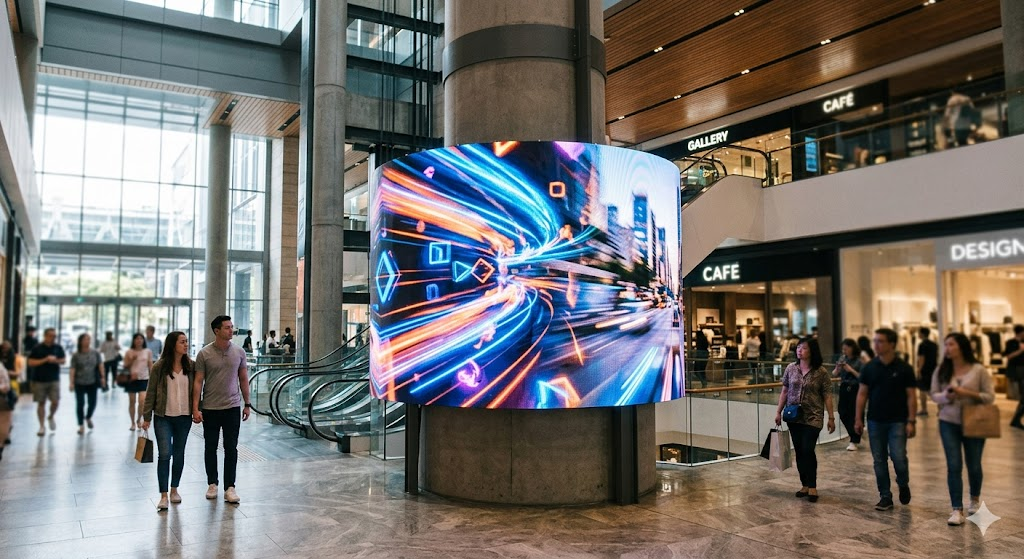 曲面LEDビジョンのデザインを活かした種類とサイズ