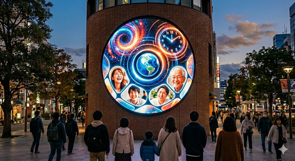 多くの人に共感してもらうための映像表現と安心して長く使い続ける円形LEDビジョン