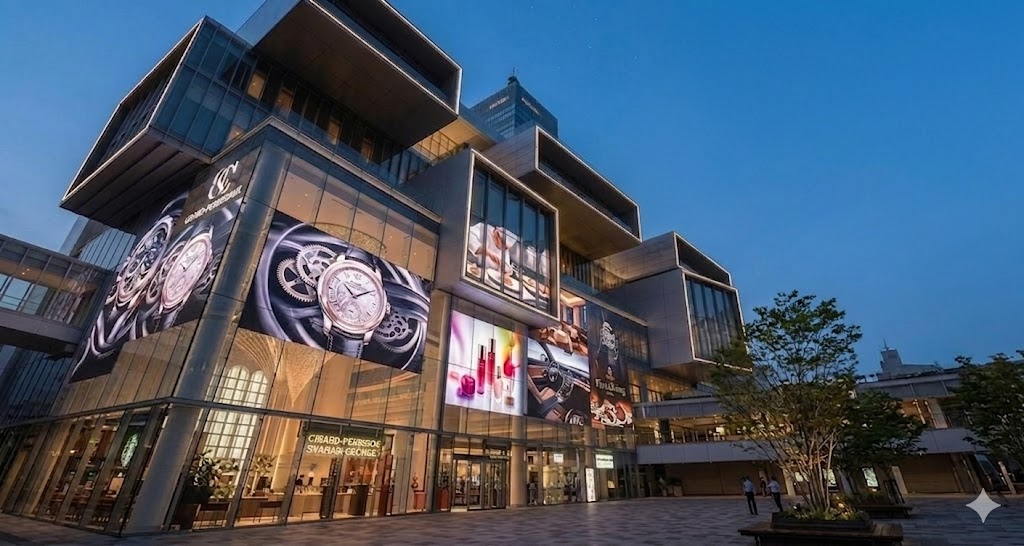 LEDサイネージシートで飲食店の集客やビル-季節やキャンペーンに合わせて映像を自由に入れ替える